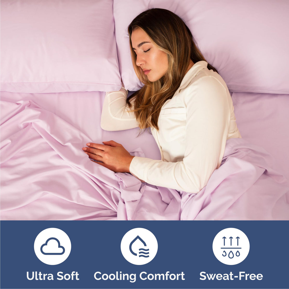 Deep pockets design fits tall mattresses securely with CGK Unlimited sheets.