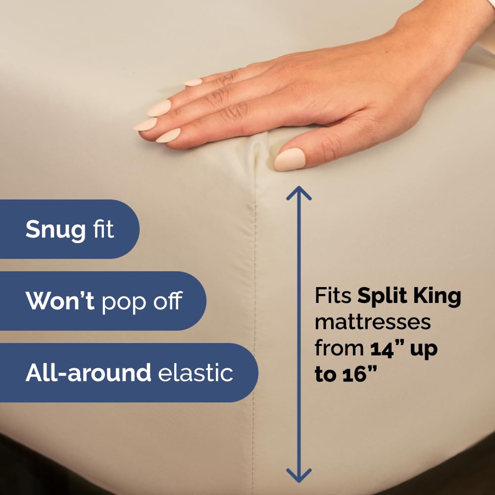 CGK Unlimited deep pocket design ensures secure fit on 14-16 inch mattresses.