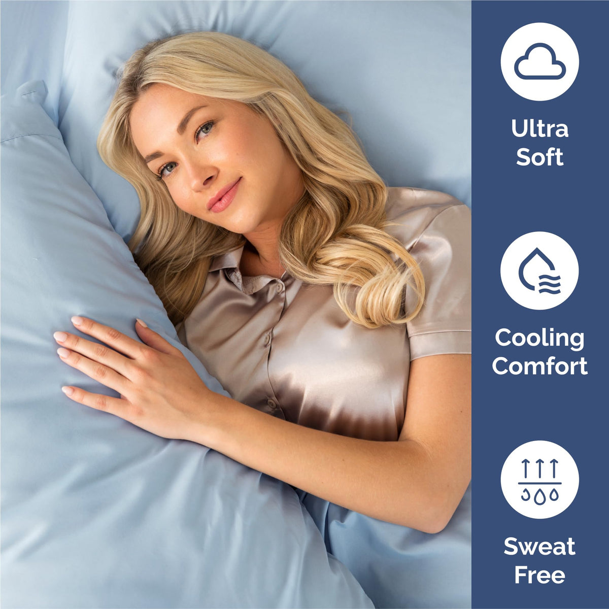 CGK Unlimited deep-pocket design fits most queen mattresses up to 16 inches.