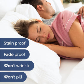 CGK Unlimited deep-pocket fit demonstrates compatibility with thick mattresses