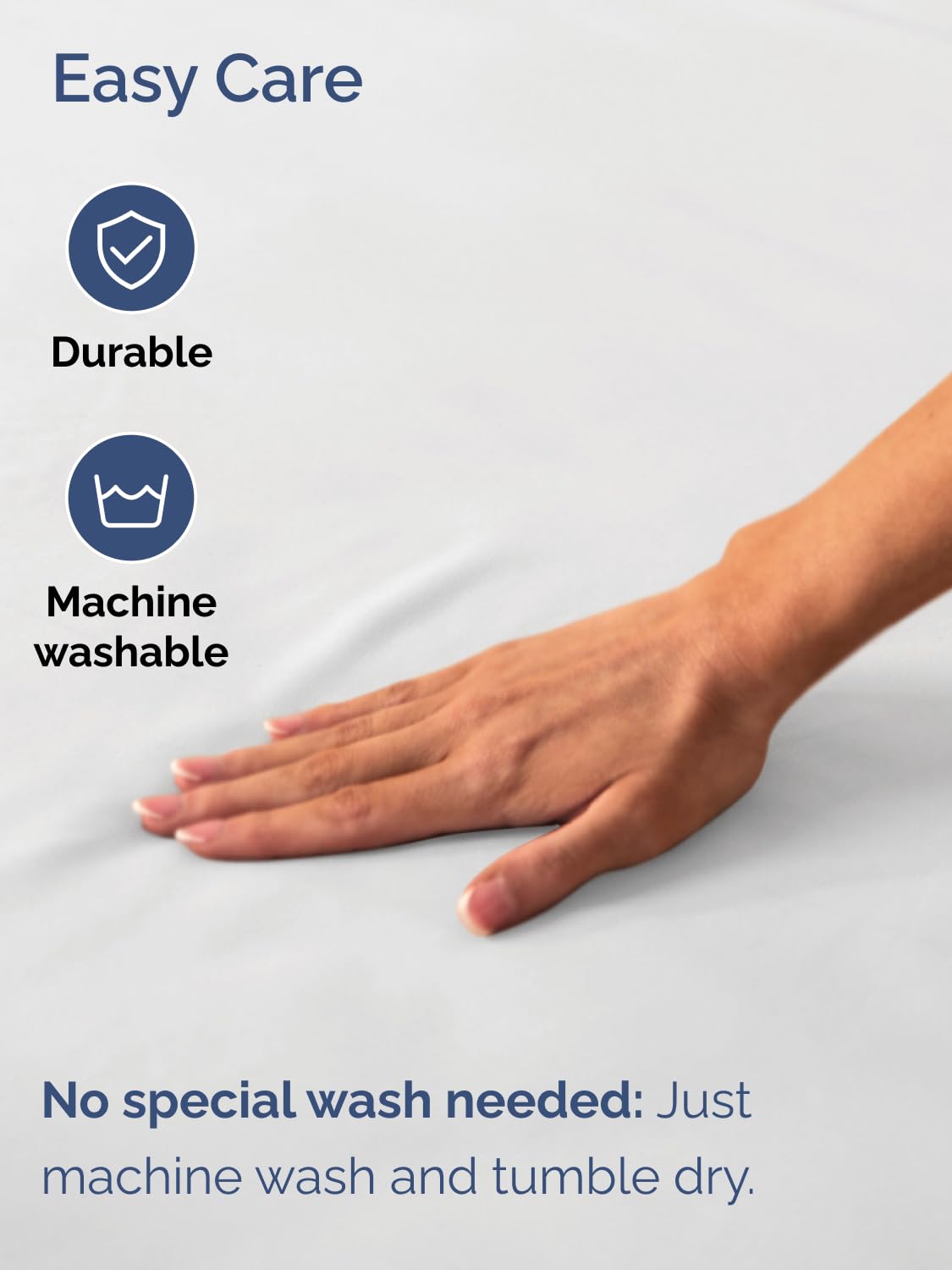CGK Unlimited deep pocket illustration demonstrates mattress hug for toppers