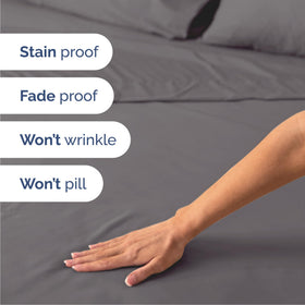 CGK Unlimited brushed microfiber texture feels soft, breathable, and cool.
