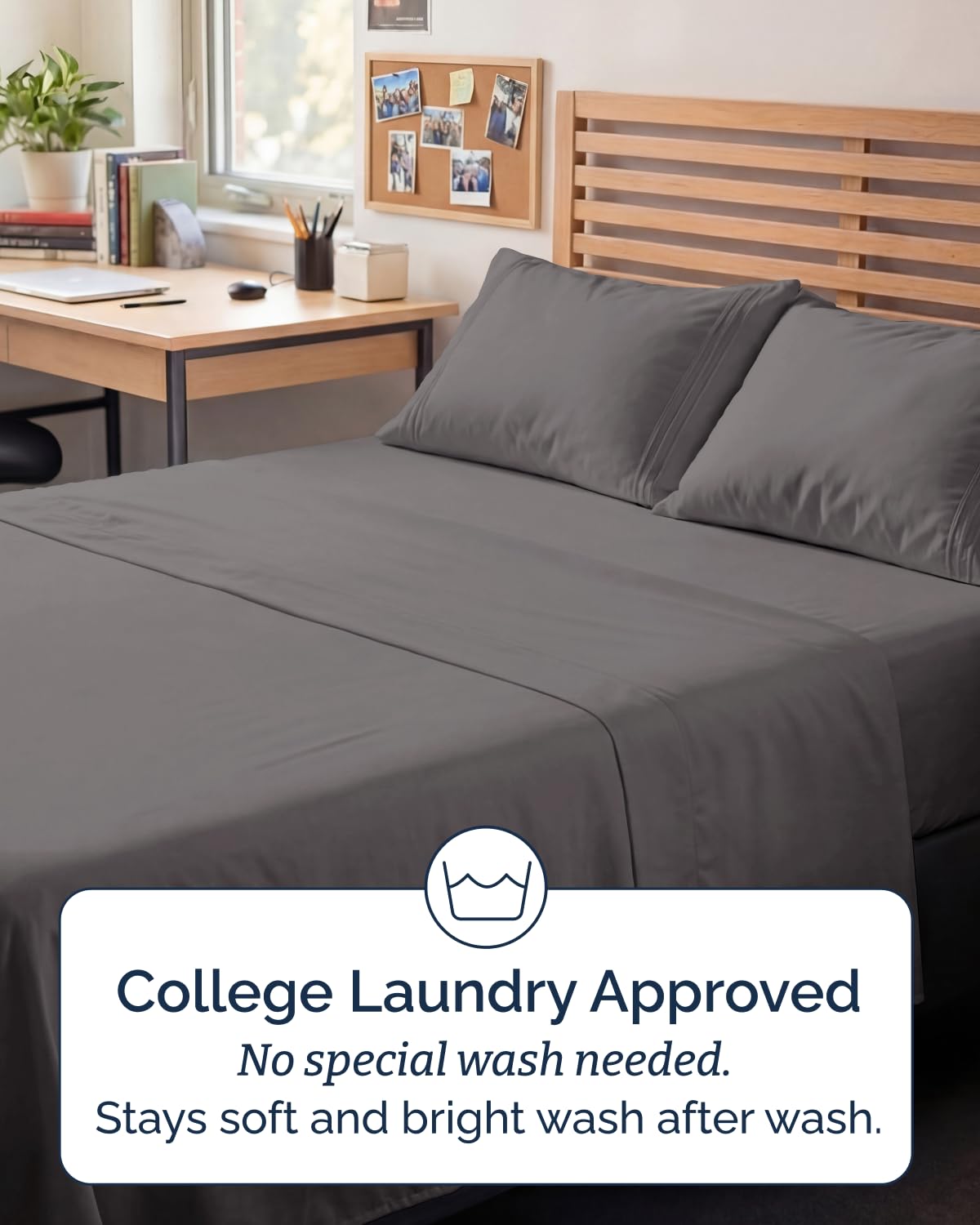CGK Unlimited dorm room setup highlighting a clean, cohesive look.