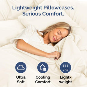 Double-brushed microfiber provides a silky-smooth touch for every night.