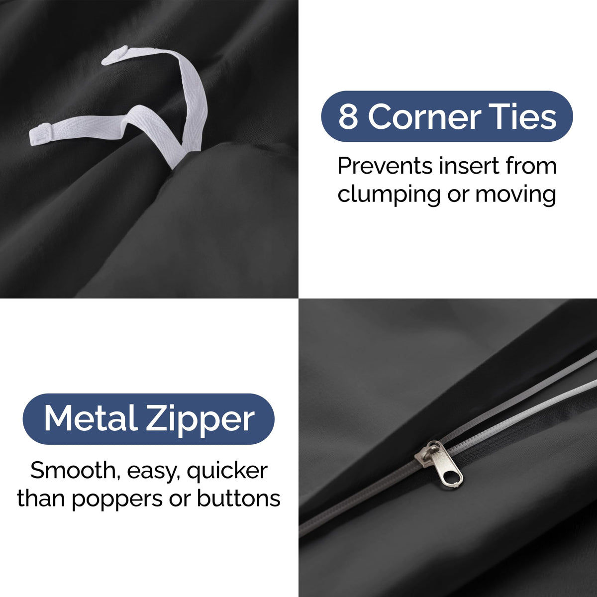 CGK Unlimited king pillow shams close-up for complete bed setup