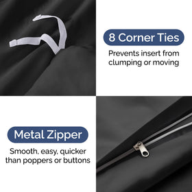 CGK Unlimited king pillow shams close-up for complete bed setup