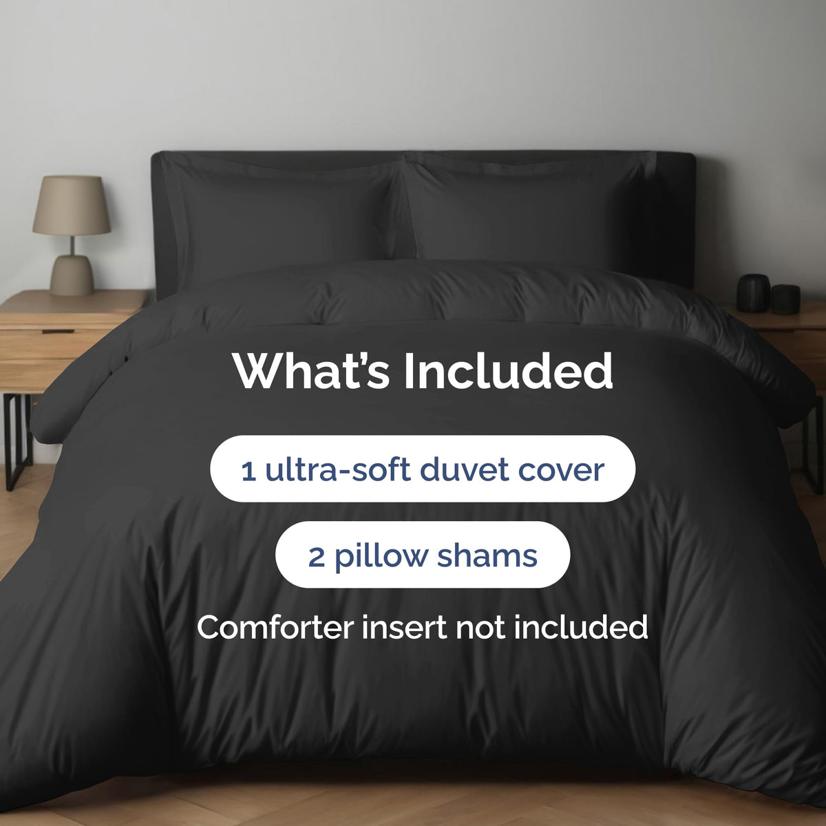 CGK Unlimited king duvet cover close-up shows ultra-soft double-brushed fabric