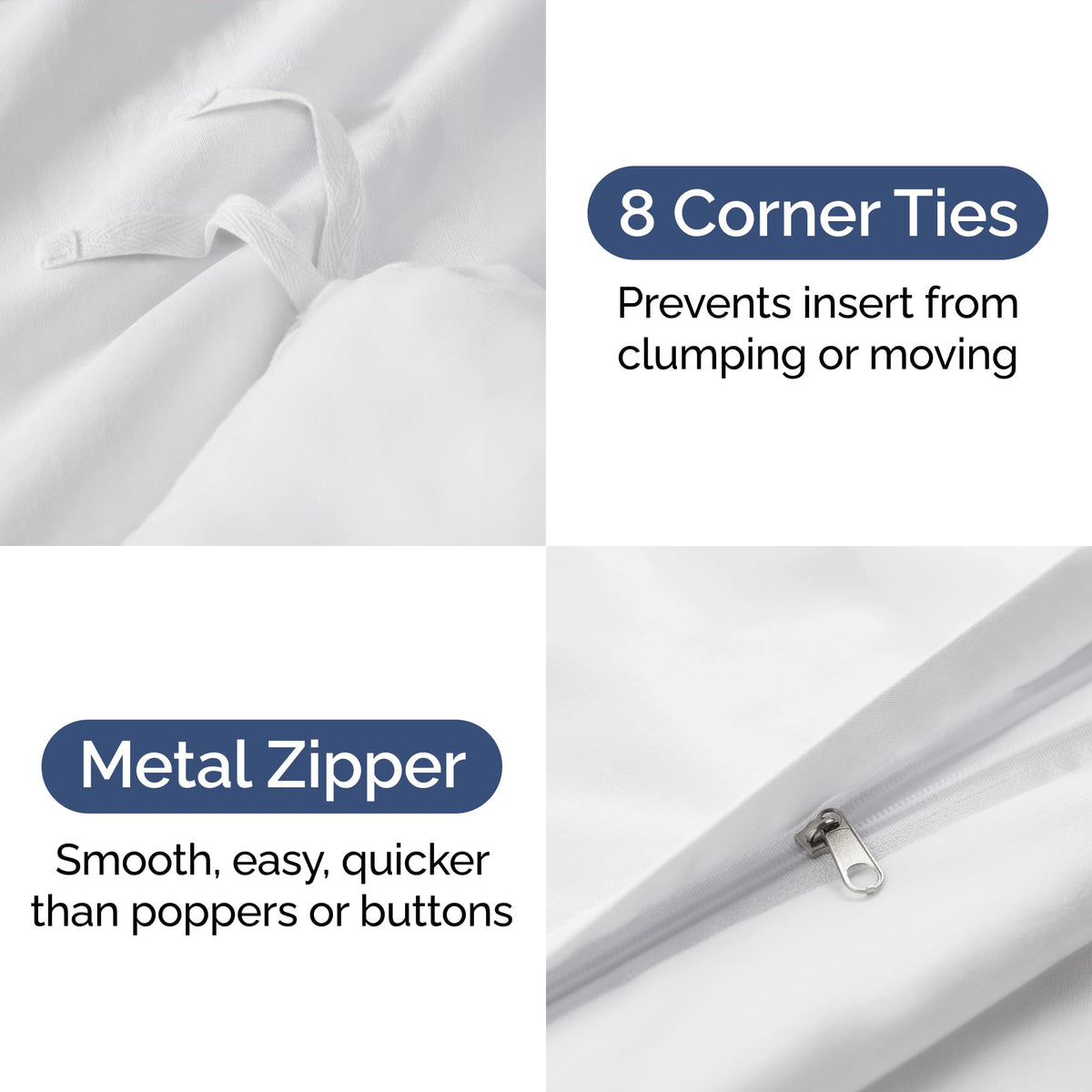 CGK Unlimited queen duvet cover eight interior ties for a snug fit