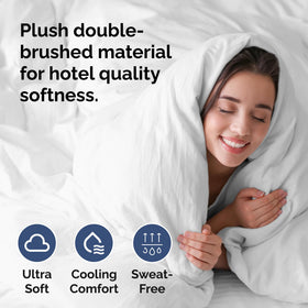 CGK Unlimited queen duvet cover zipper closure for easy, secure bed changes