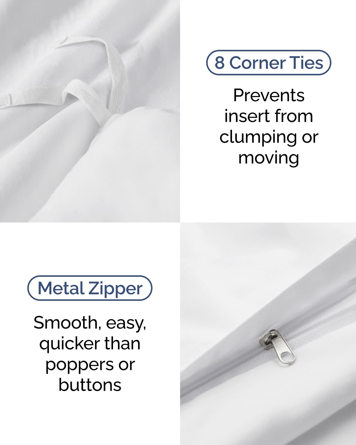 CGK Unlimited duvet cover wrinkle-resistant fabric for smoother, low-effort styling