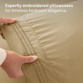 CGK Unlimited easy-fit bed sheets simplify setup and sleep surface changes.