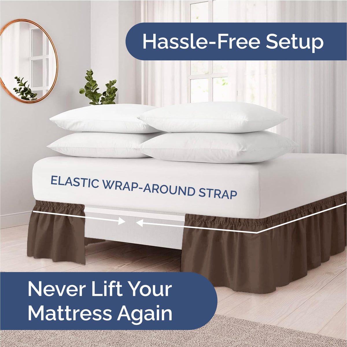 CGK Unlimited elastic wrap keeps the skirt in place on busy mornings