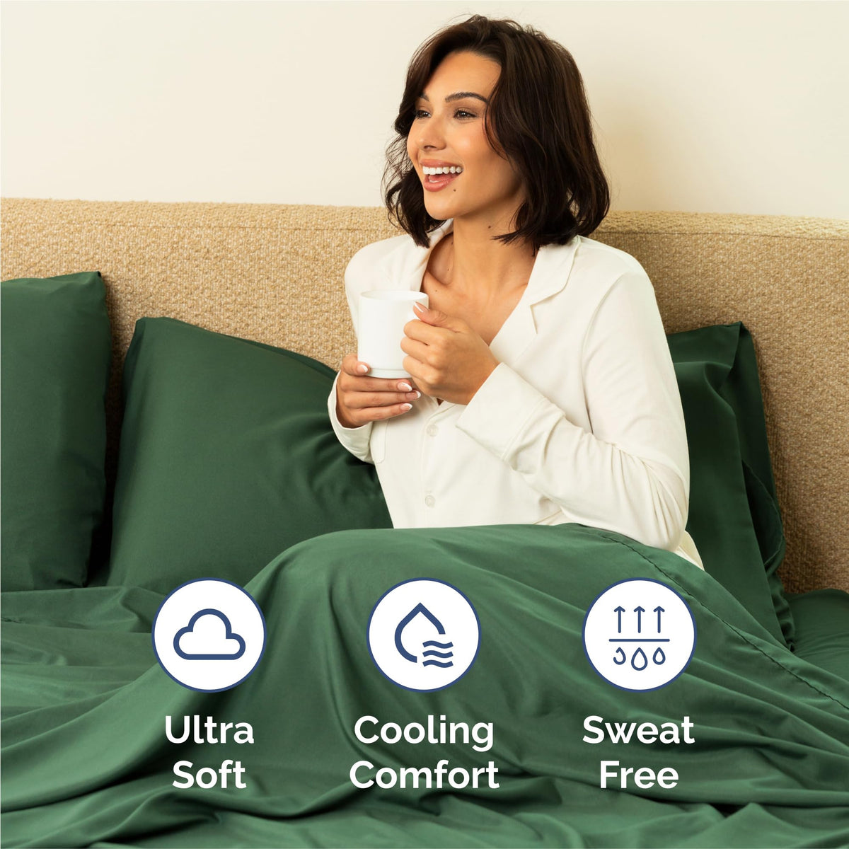 CGK Unlimited emerald pillowcase 2 showcases breathable luxury and softness.