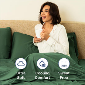 CGK Unlimited emerald pillowcase 2 showcases breathable luxury and softness.