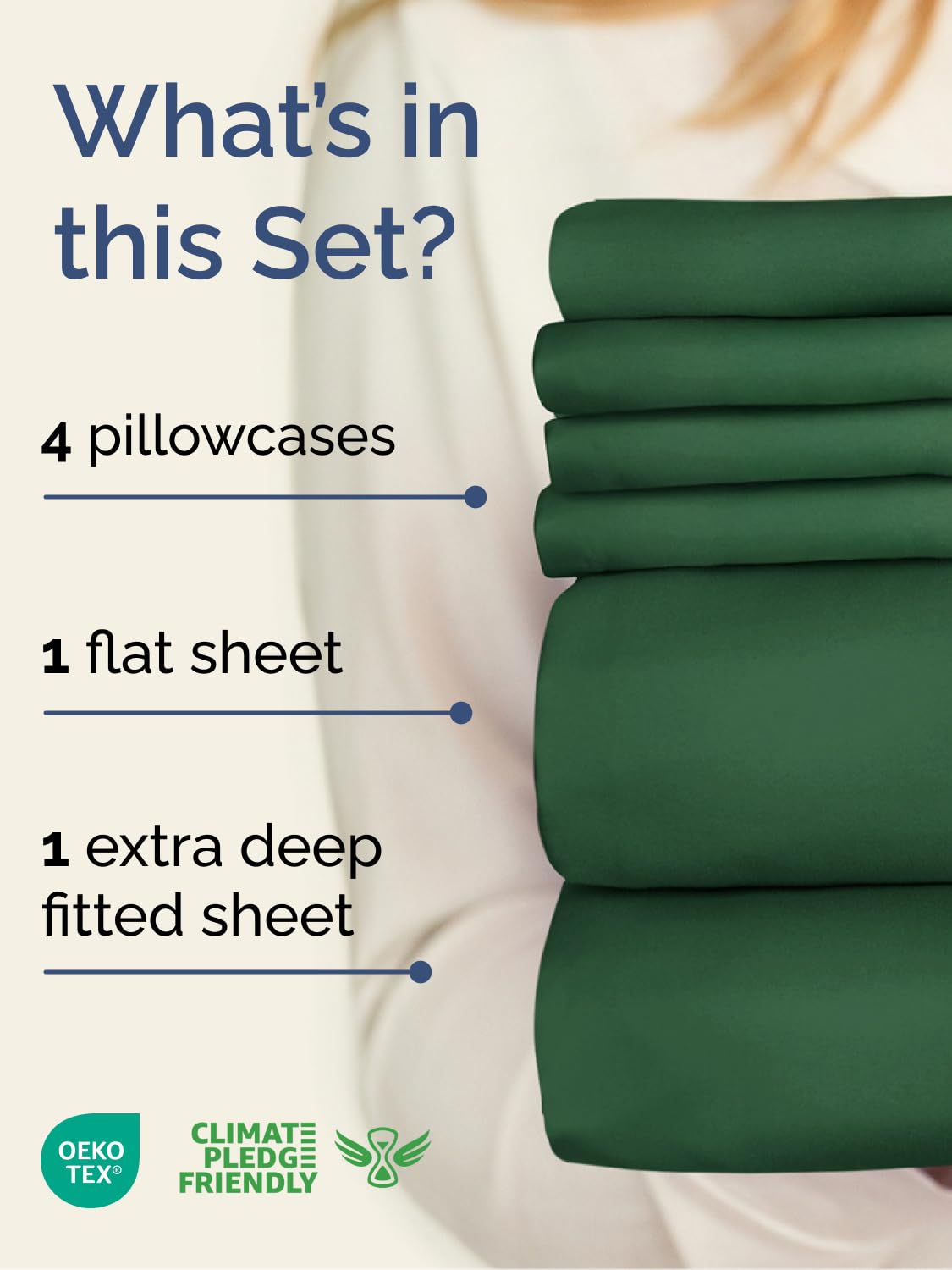 CGK Unlimited deep-pocket fitted sheet stays secure on tall mattresses.