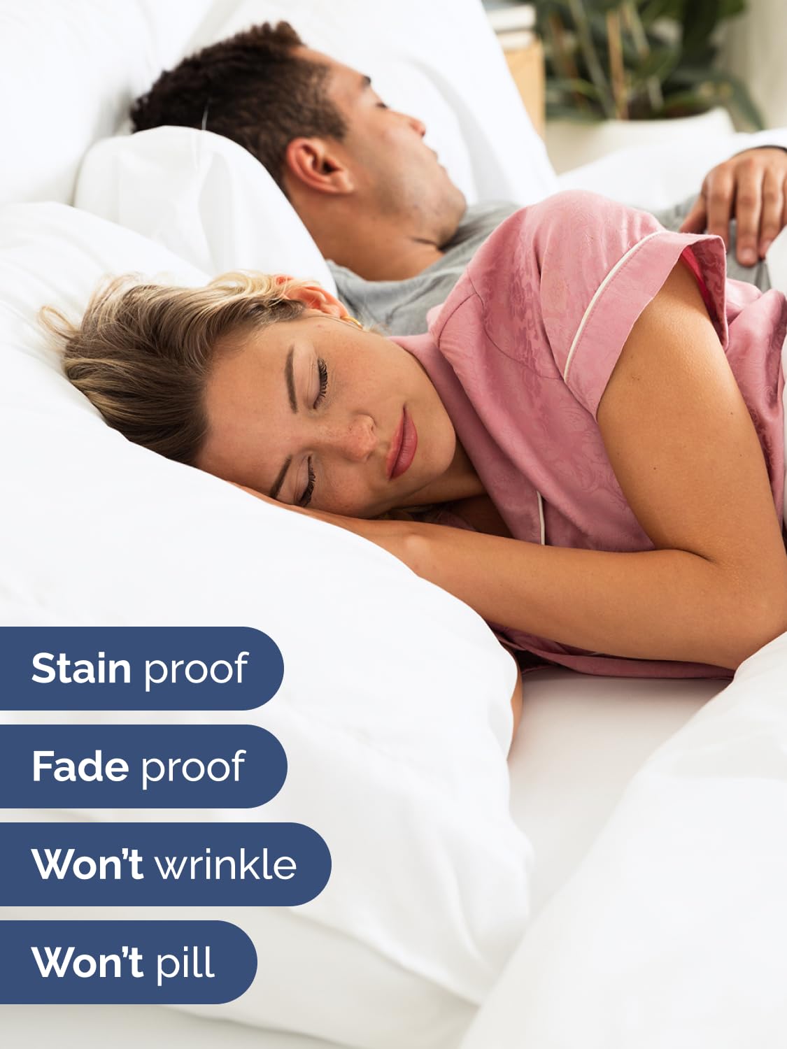 CGK Unlimited pillowcase pair for deep mattresses supports wrinkle-free sleep.