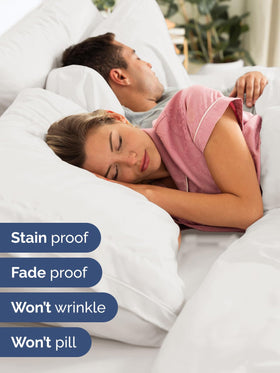CGK Unlimited extra-deep king corner elastic keeps sheet snug and prevents shifting