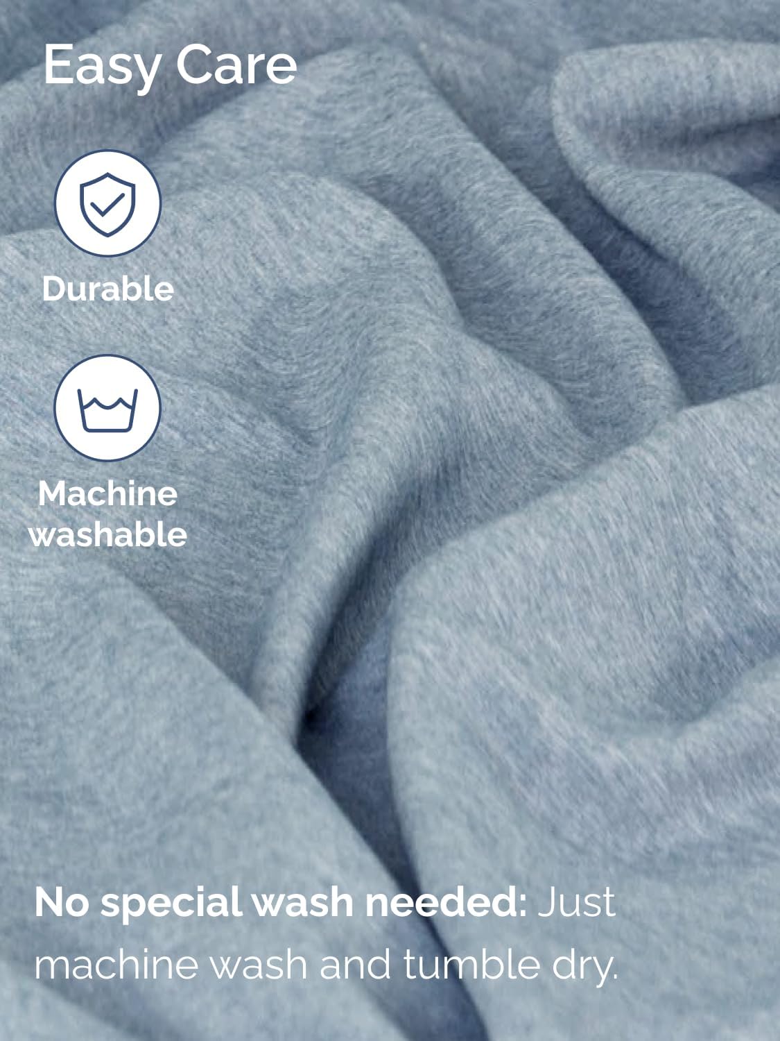 CGK Unlimited elastic edge on fitted sheet ensures stay-on performance
