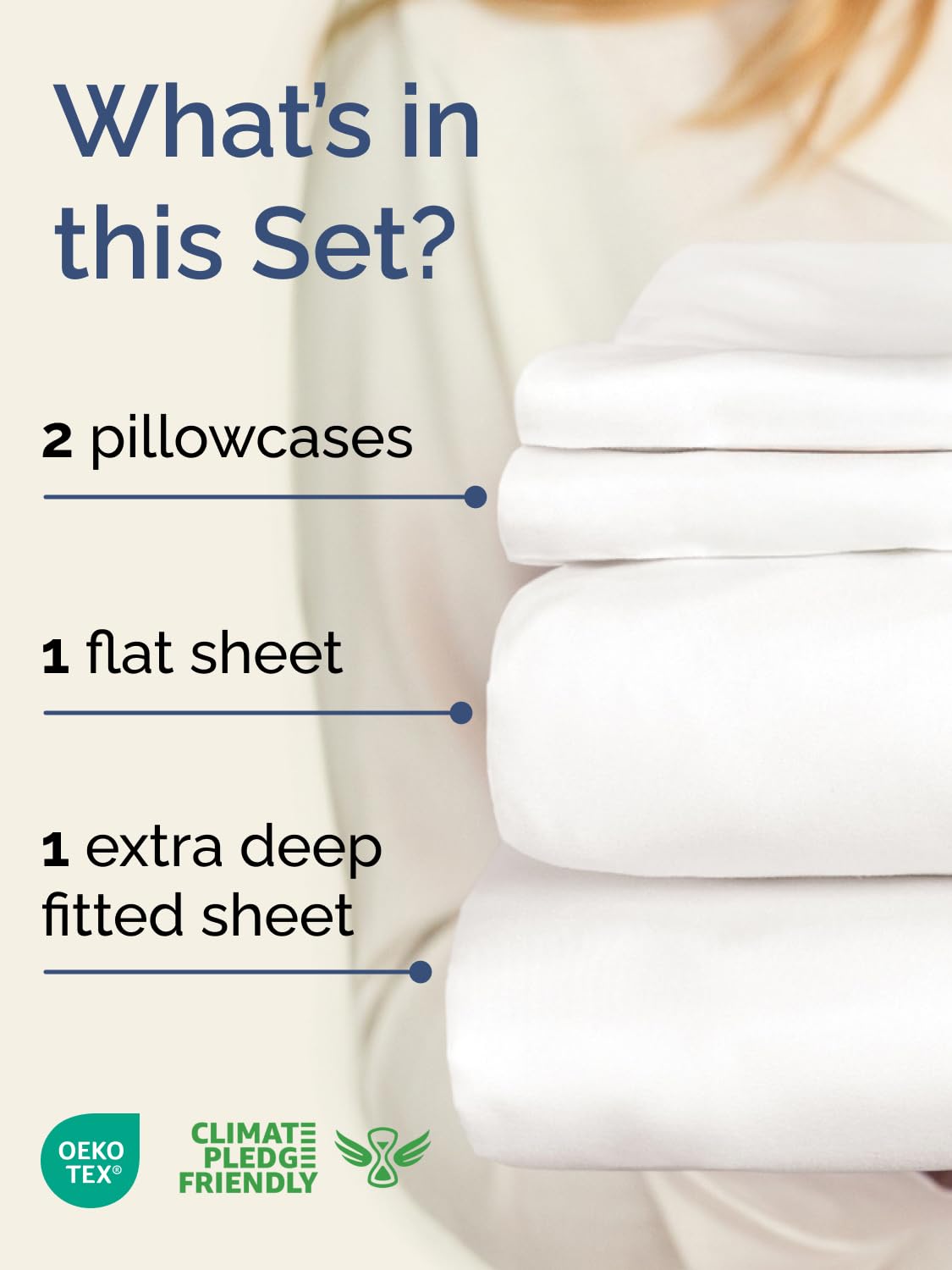 CGK Unlimited extra-deep king fitted sheet with 21-inch pockets hugs deep mattresses and toppers