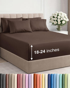 CGK Unlimited Extra Deep King Flat Sheet in soft microfiber for smooth, comfortable sleep
