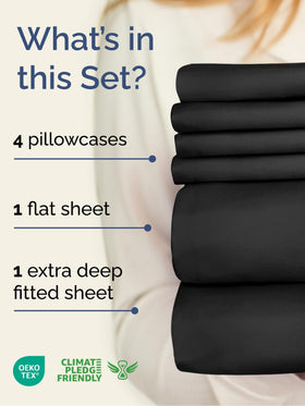CGK Unlimited extra-deep king flat sheet offering breathable comfort