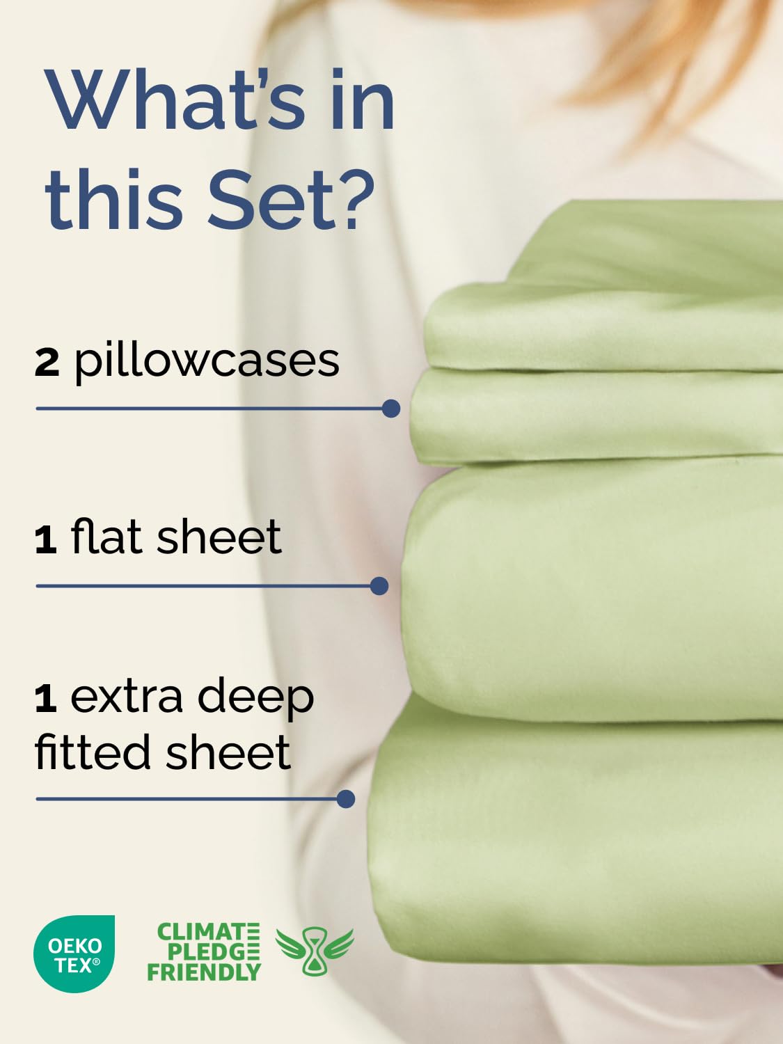 CGK Unlimited Extra Deep King Flat Sheet offers broad coverage for deep beds.