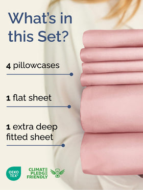 CGK Unlimited extra deep king flat sheet provides full coverage for deep mattresses