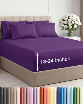 CGK Unlimited Extra Deep King flat sheet on a deep mattress for secure fit