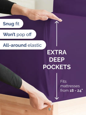 CGK Unlimited Extra Deep King pillowcases pack with secure closures for easy sleep