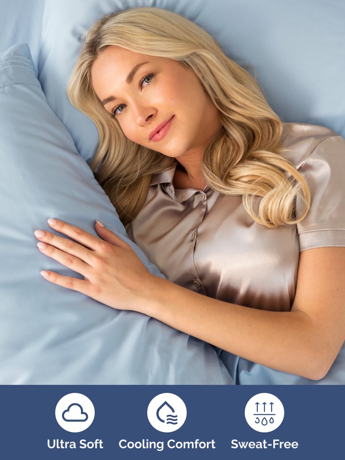 CGK Unlimited microfiber feel delivers breathable comfort across the bed.