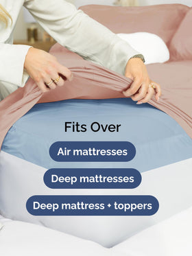 CGK Unlimited extra deep king sheet with secure elastic fit stays on tight all night
