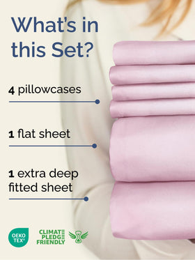 CGK Unlimited Extra Deep King Sheet Set fitted on tall mattress delivers secure stay-put fit
