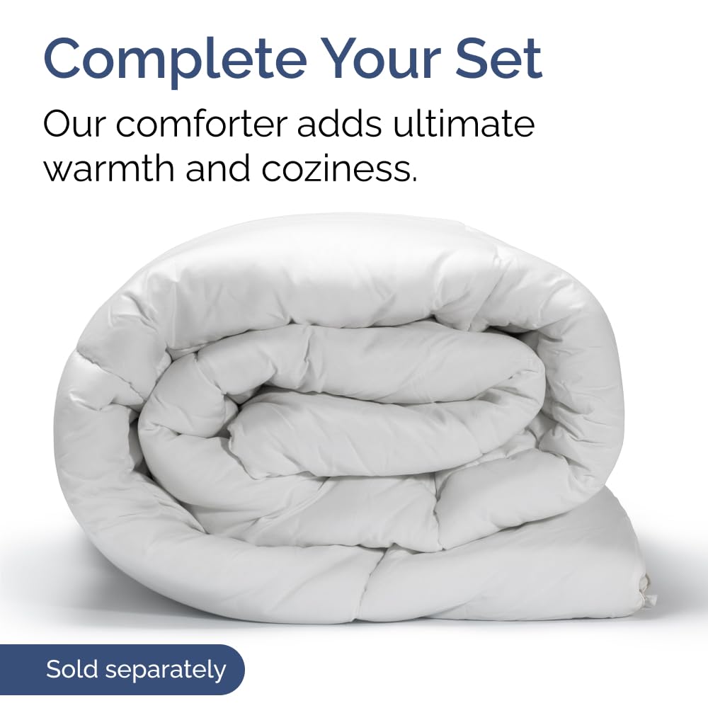 CGK Unlimited Extra Deep King Sheet Set lavender color adds calm ambiance.