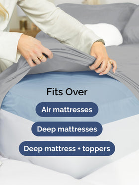 CGK Unlimited Extra Deep King Sheet Set soft microfiber fabric feels ultra-smooth