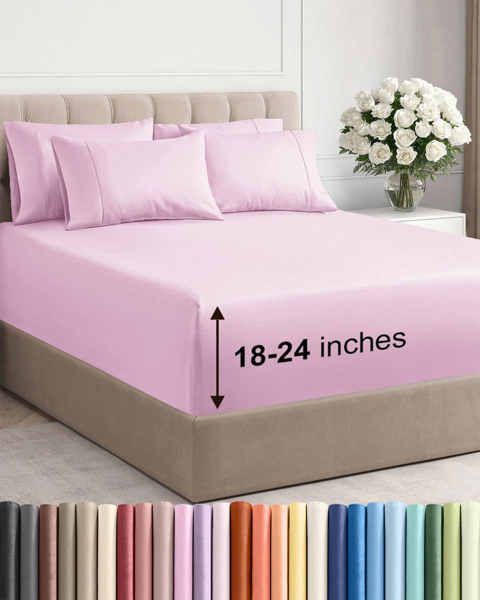 CGK Unlimited Extra Deep King Sheet Set packaged for luxurious hotel-like comfort