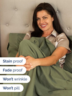 Oversized pillowcases with secure closures for tidy sleep setups.