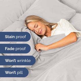 CGK Unlimited extra deep king sheet set pillowcases with secure closures