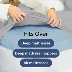 CGK Unlimited extra deep king sheet set soft microfiber feels light and breathable