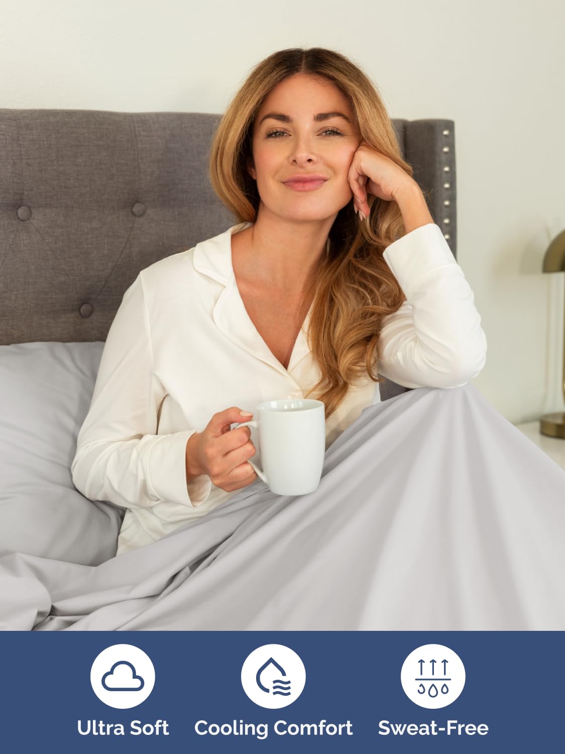 Topper-friendly fit demonstrates secure grip on taller beds