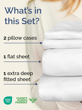 CGK Unlimited extra deep queen fitted sheet with 21 inch pockets fits tall mattresses