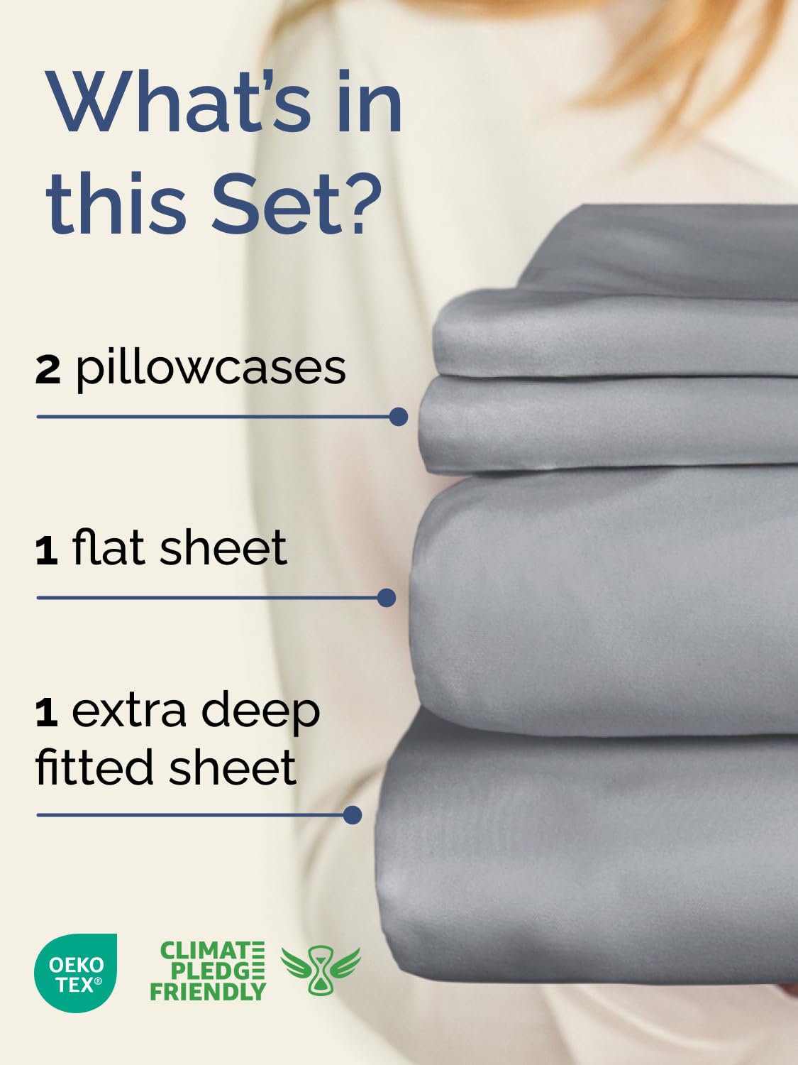 CGK Unlimited extra-deep queen fitted sheet with 21-inch pockets