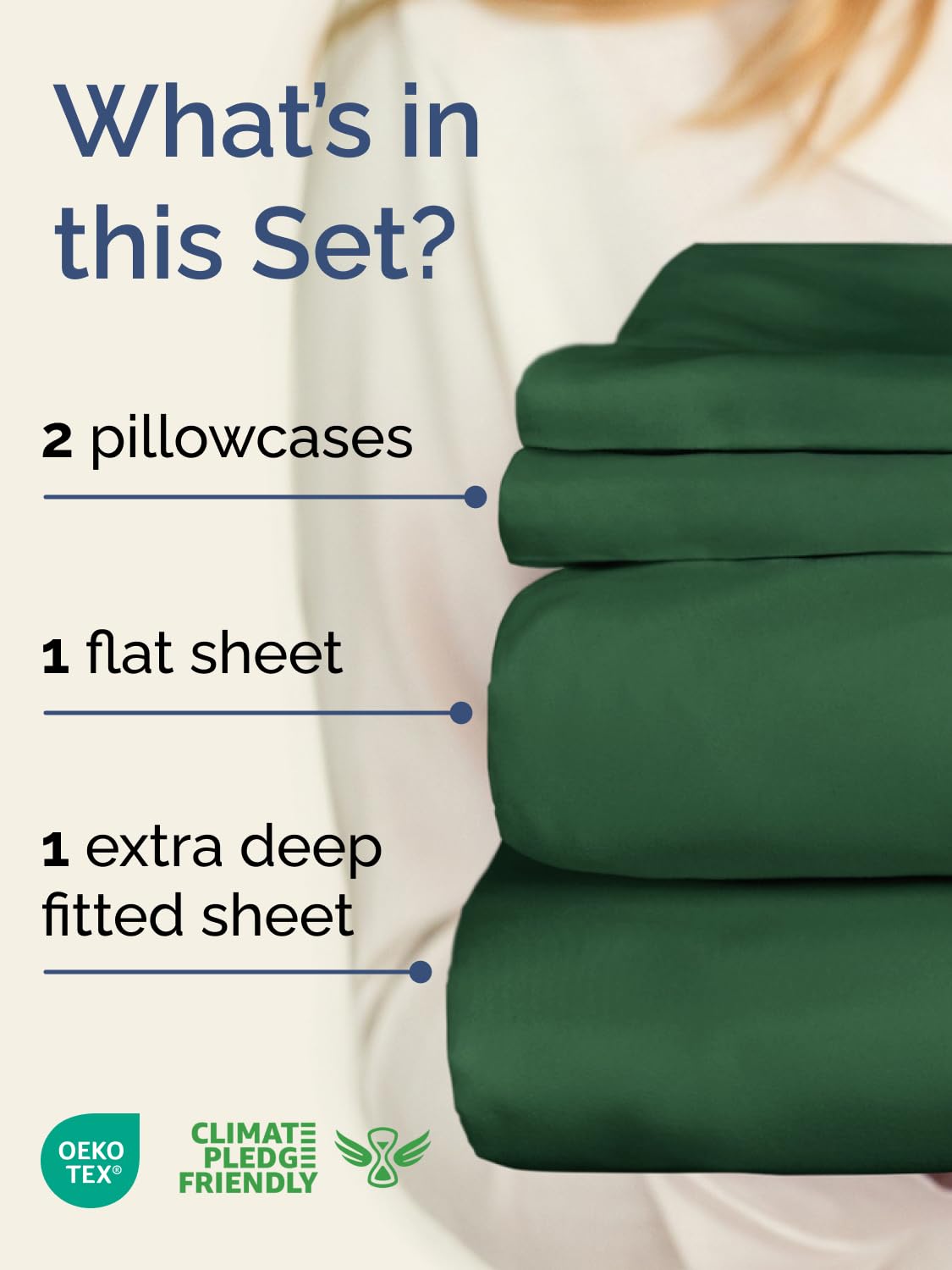 CGK Unlimited Extra Deep Queen fitted sheet with 21-pocket fit for thick mattresses