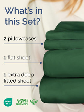 CGK Unlimited Extra Deep Queen fitted sheet with 21-pocket fit for thick mattresses