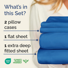 CGK Unlimited extra-deep queen fitted sheet 60x80 with 21-inch pockets for toppers
