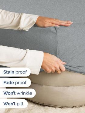 Deep pocket to fit 18-24 inch mattresses and toppers.