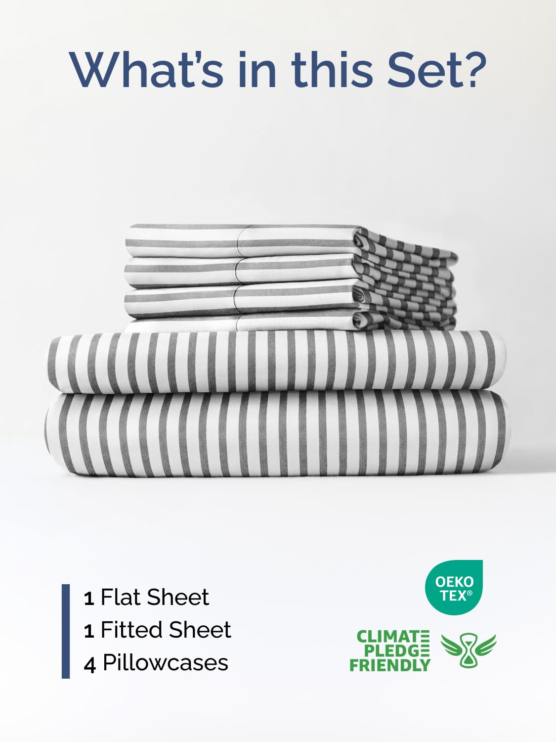 CGK Unlimited extra deep queen fitted sheet with elastic edge secures tall beds.