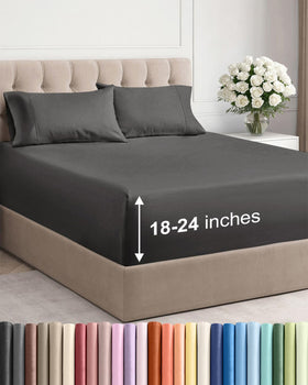CGK Unlimited Extra Deep Queen flat sheet demonstrates secure, breathable coverage