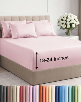 CGK Unlimited extra deep queen flat sheet in soft microfiber for lasting comfort