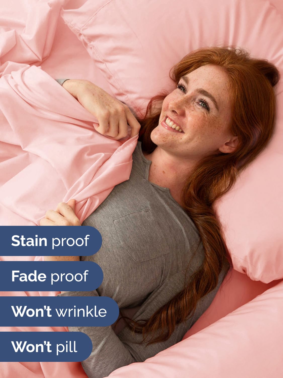 CGK Unlimited Extra Deep Queen pillowcase two features secure closure for stability