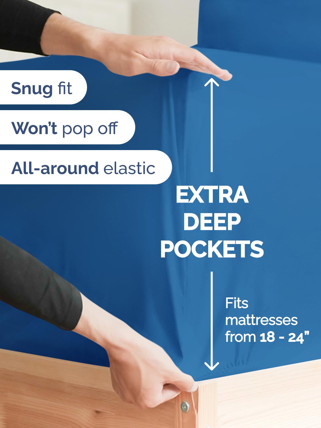 CGK Unlimited pillowcases with secure closures, 20x30 size.